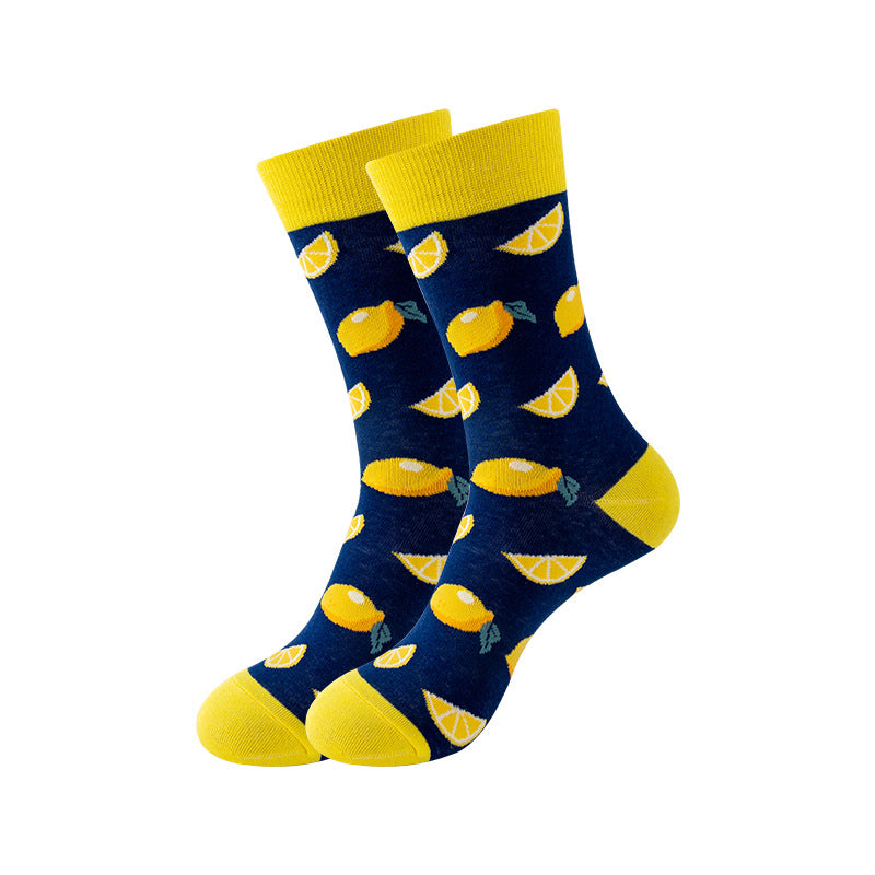 Trendy Mid-Calf Cotton Socks – Unisex Fall & Winter Crew Socks