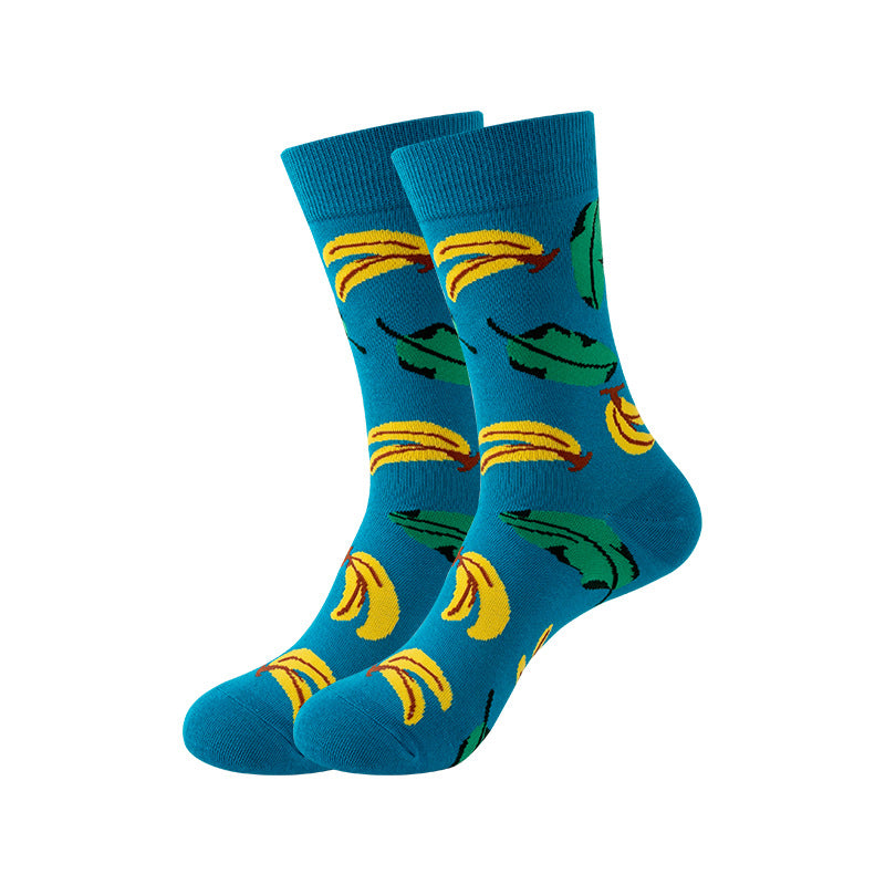 Trendy Mid-Calf Cotton Socks – Unisex Fall & Winter Crew Socks