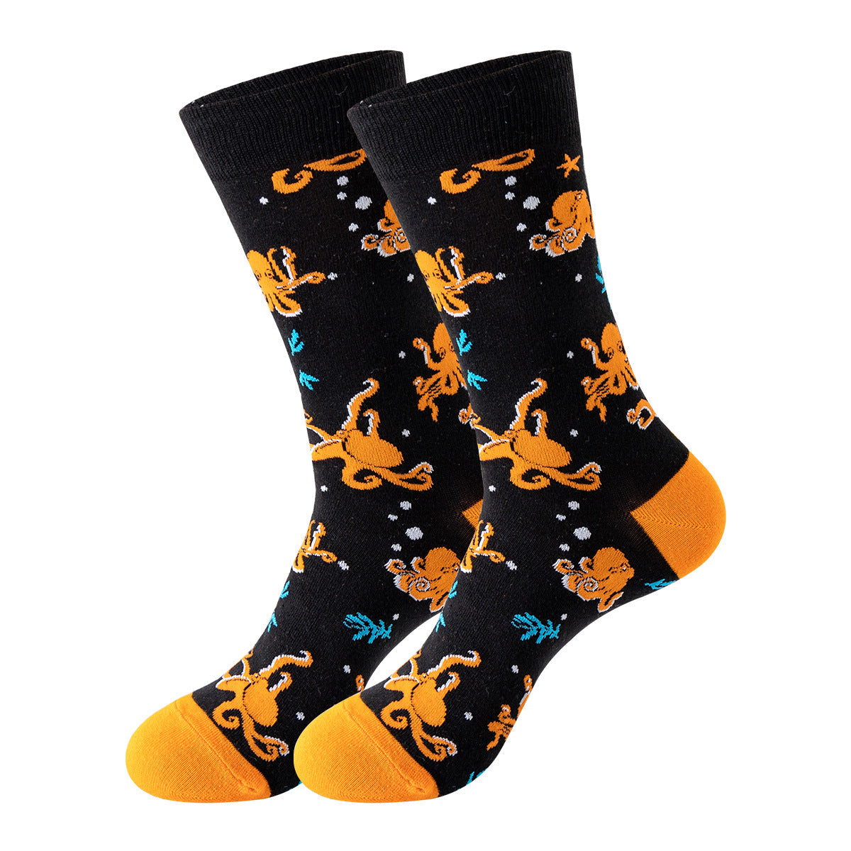 Trendy Mid-Calf Cotton Socks – Unisex Fall & Winter Crew Socks