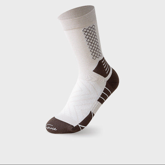 Women’s Breathable Mesh Hiking Crew Socks – Cushioned Quick-Dry Sports Socks