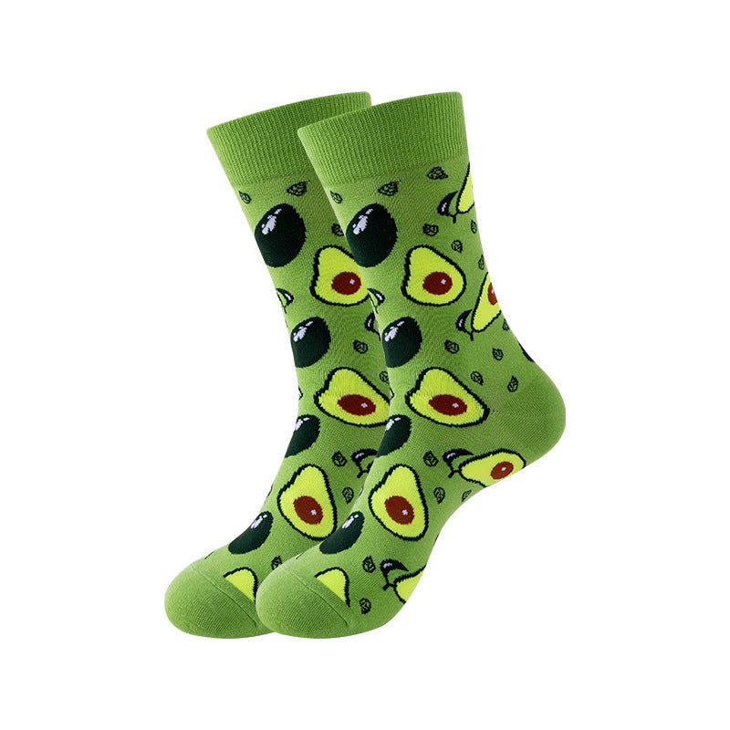 Trendy Mid-Calf Cotton Socks – Unisex Fall & Winter Crew Socks