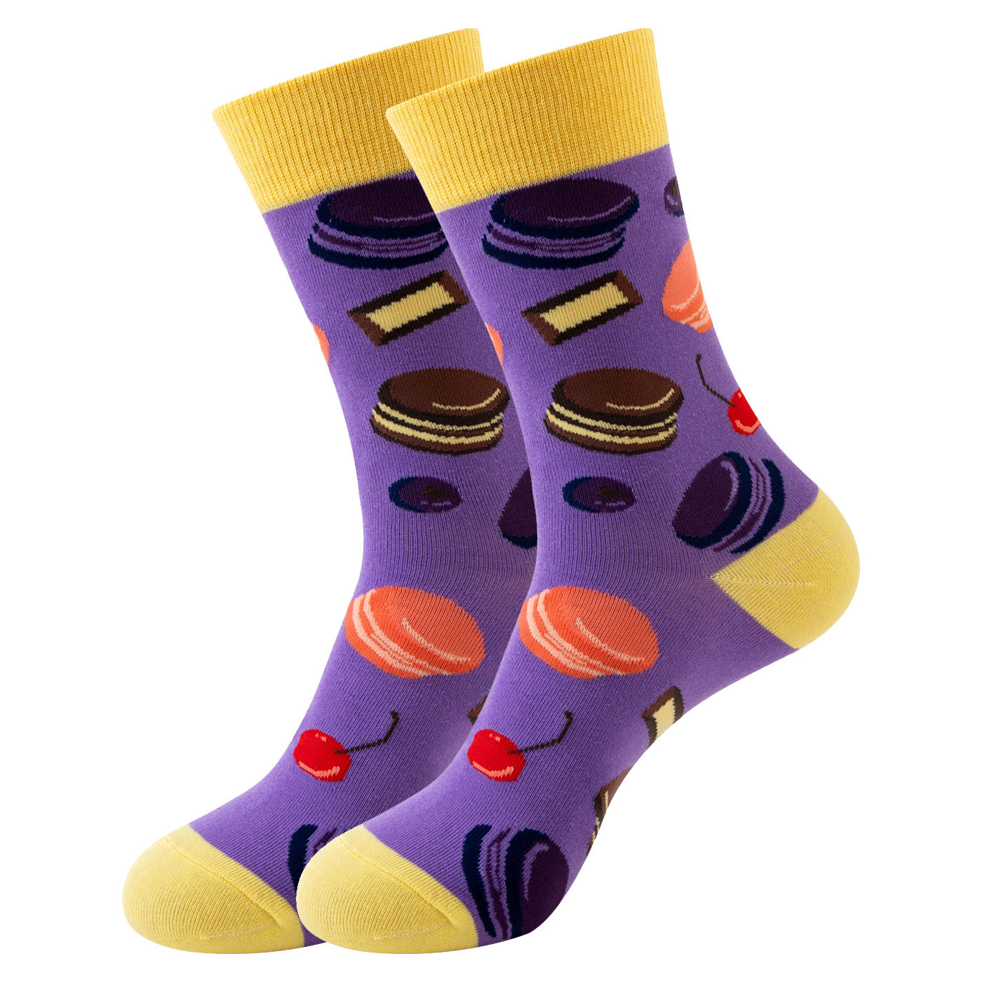 Trendy Mid-Calf Cotton Socks – Unisex Fall & Winter Crew Socks