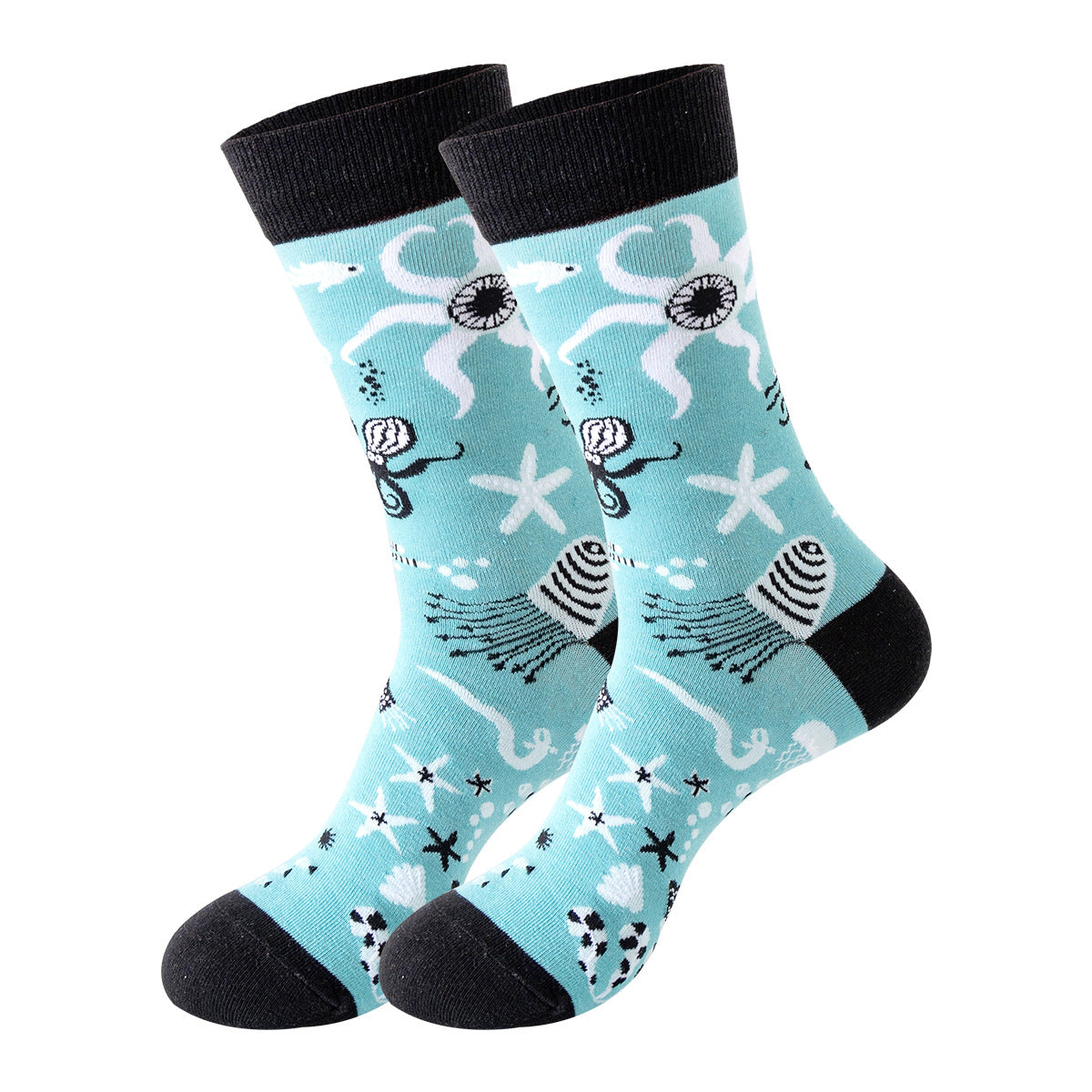 Trendy Mid-Calf Cotton Socks – Unisex Fall & Winter Crew Socks