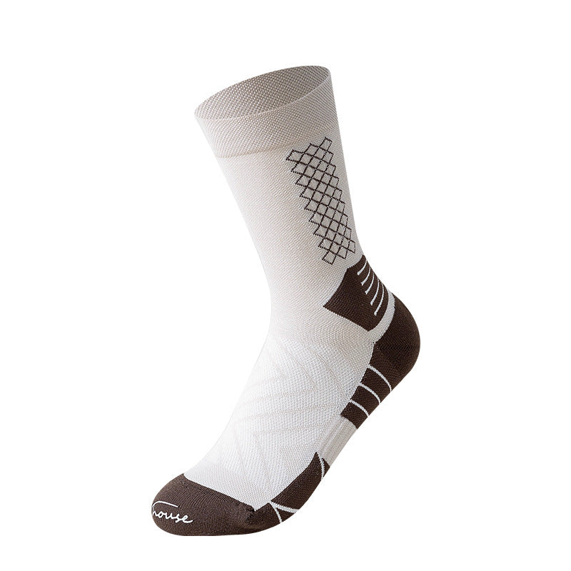 Women’s Breathable Mesh Hiking Crew Socks – Cushioned Quick-Dry Sports Socks