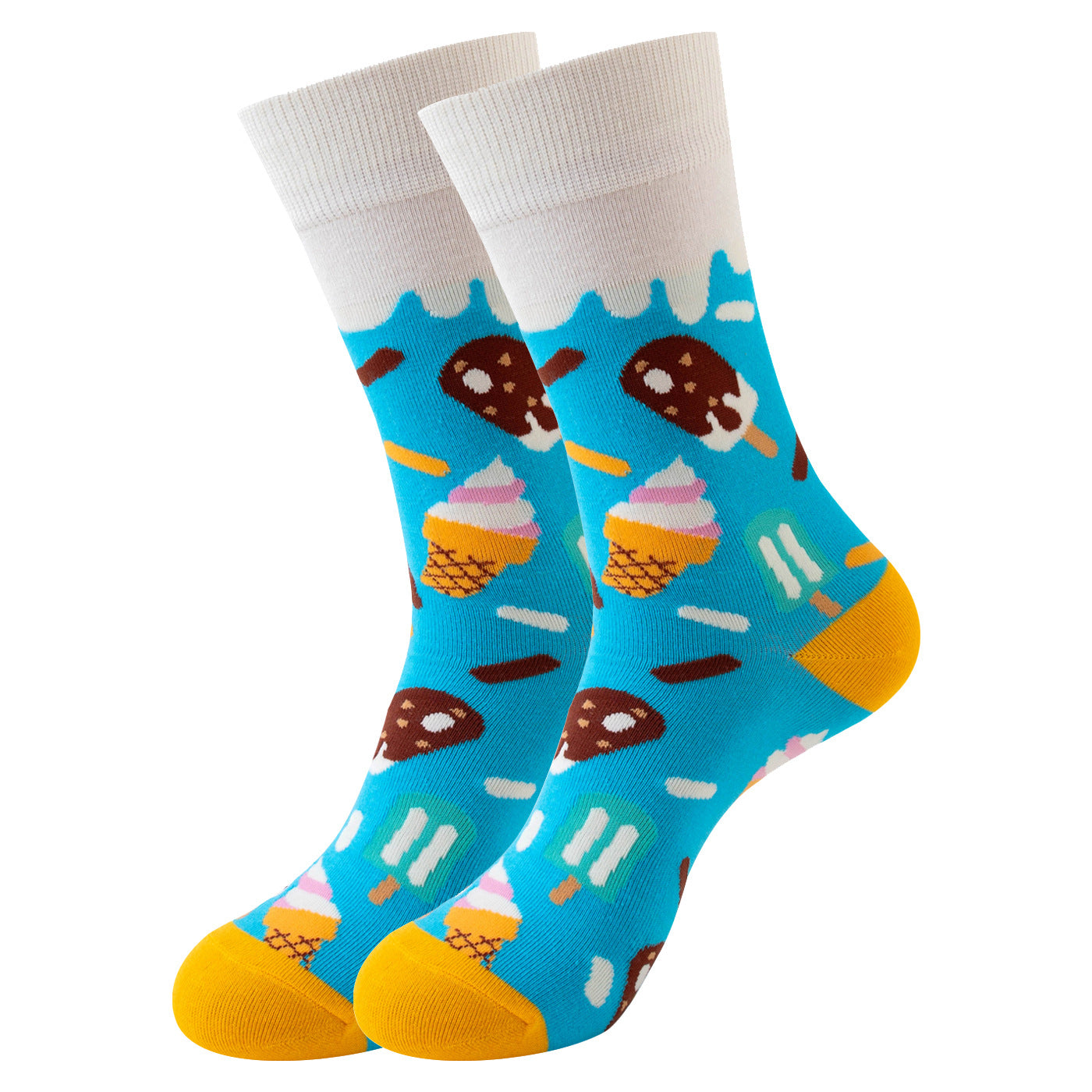 Trendy Mid-Calf Cotton Socks – Unisex Fall & Winter Crew Socks