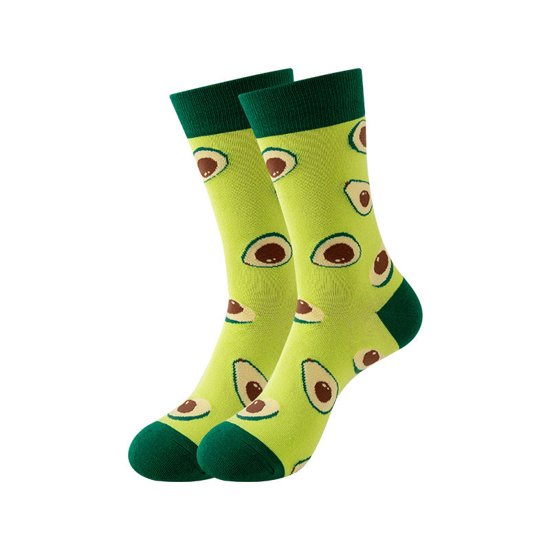 Trendy Mid-Calf Cotton Socks – Unisex Fall & Winter Crew Socks