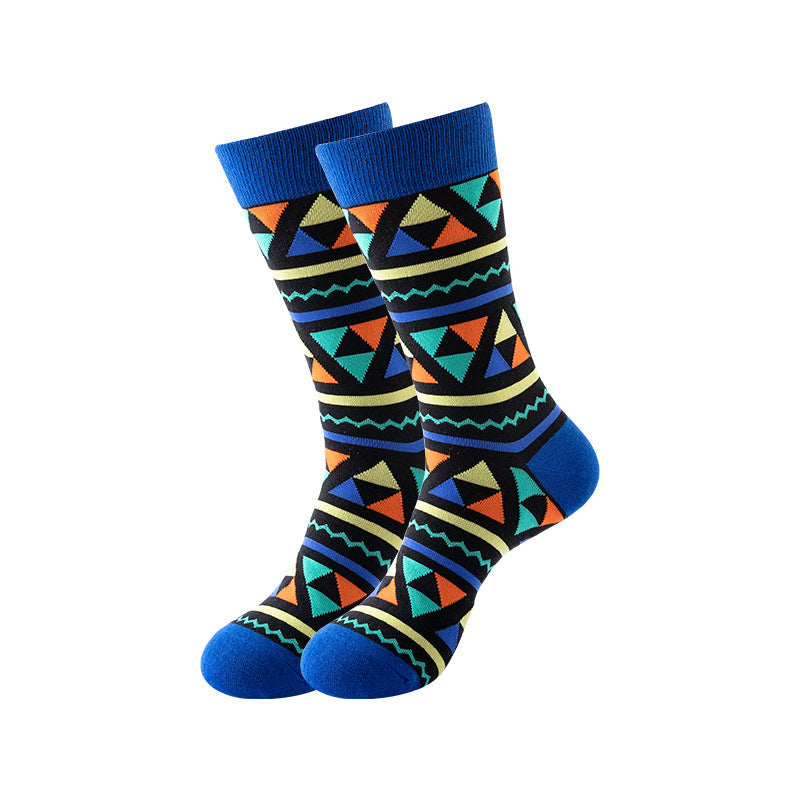Trendy Mid-Calf Cotton Socks – Unisex Fall & Winter Crew Socks