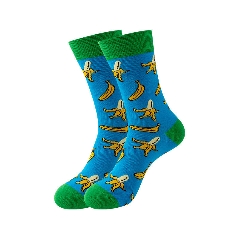 Trendy Mid-Calf Cotton Socks – Unisex Fall & Winter Crew Socks