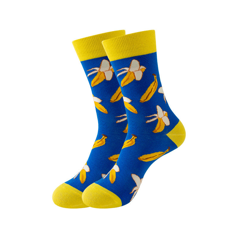 Trendy Mid-Calf Cotton Socks – Unisex Fall & Winter Crew Socks