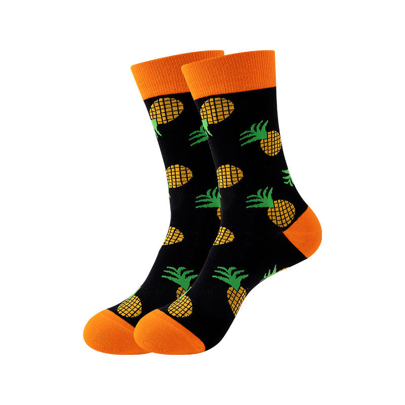 Trendy Mid-Calf Cotton Socks – Unisex Fall & Winter Crew Socks