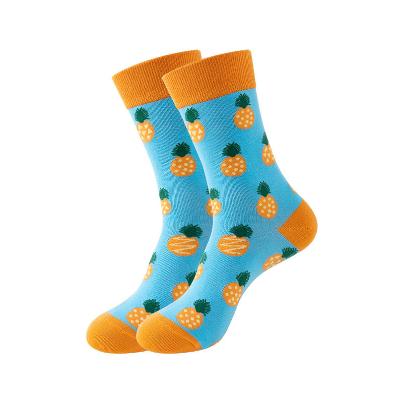 Trendy Mid-Calf Cotton Socks – Unisex Fall & Winter Crew Socks