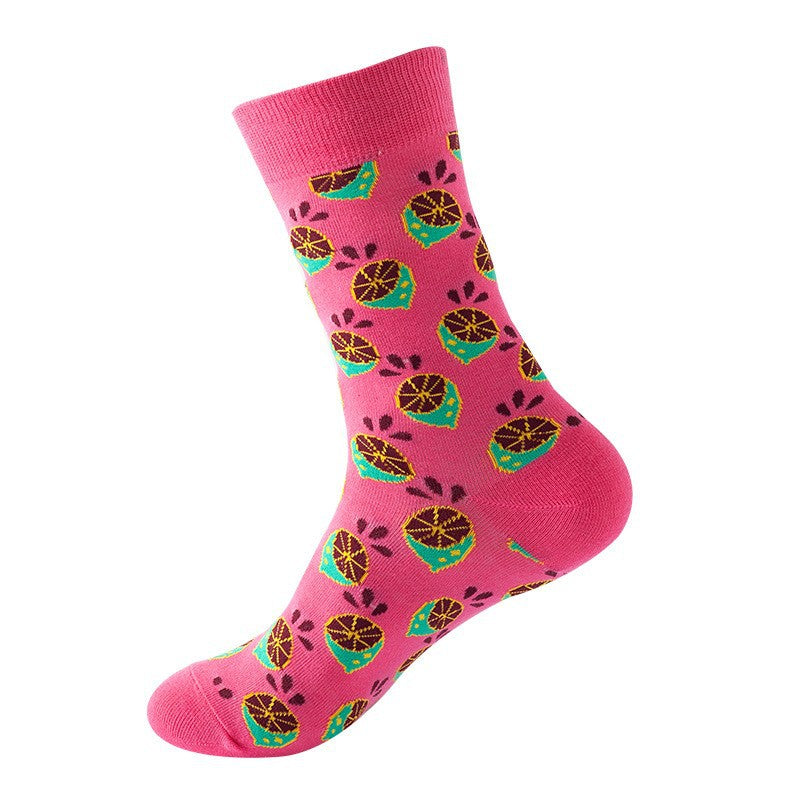 Colorful Mid-Calf Crew Socks – Trendy Unisex Socks for Spring & Fall