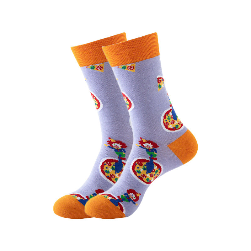 Trendy Mid-Calf Cotton Socks – Unisex Fall & Winter Crew Socks