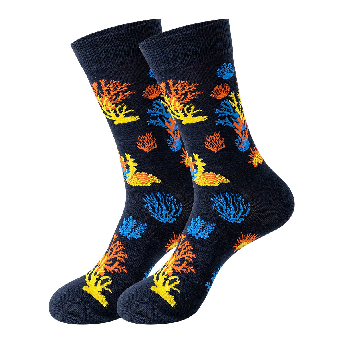 Trendy Mid-Calf Cotton Socks – Unisex Fall & Winter Crew Socks