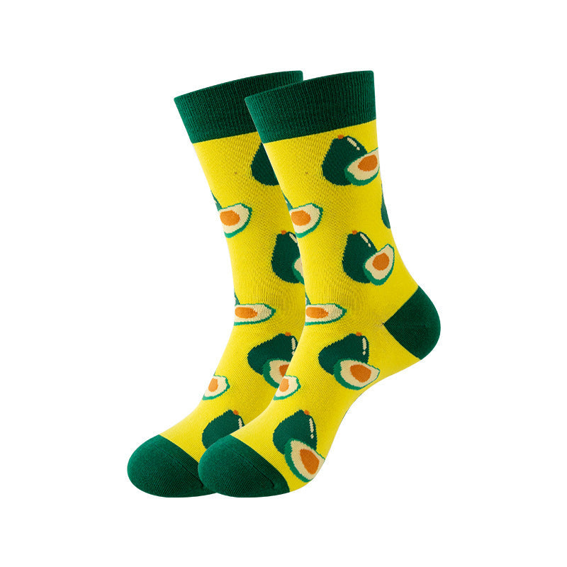 Trendy Mid-Calf Cotton Socks – Unisex Fall & Winter Crew Socks