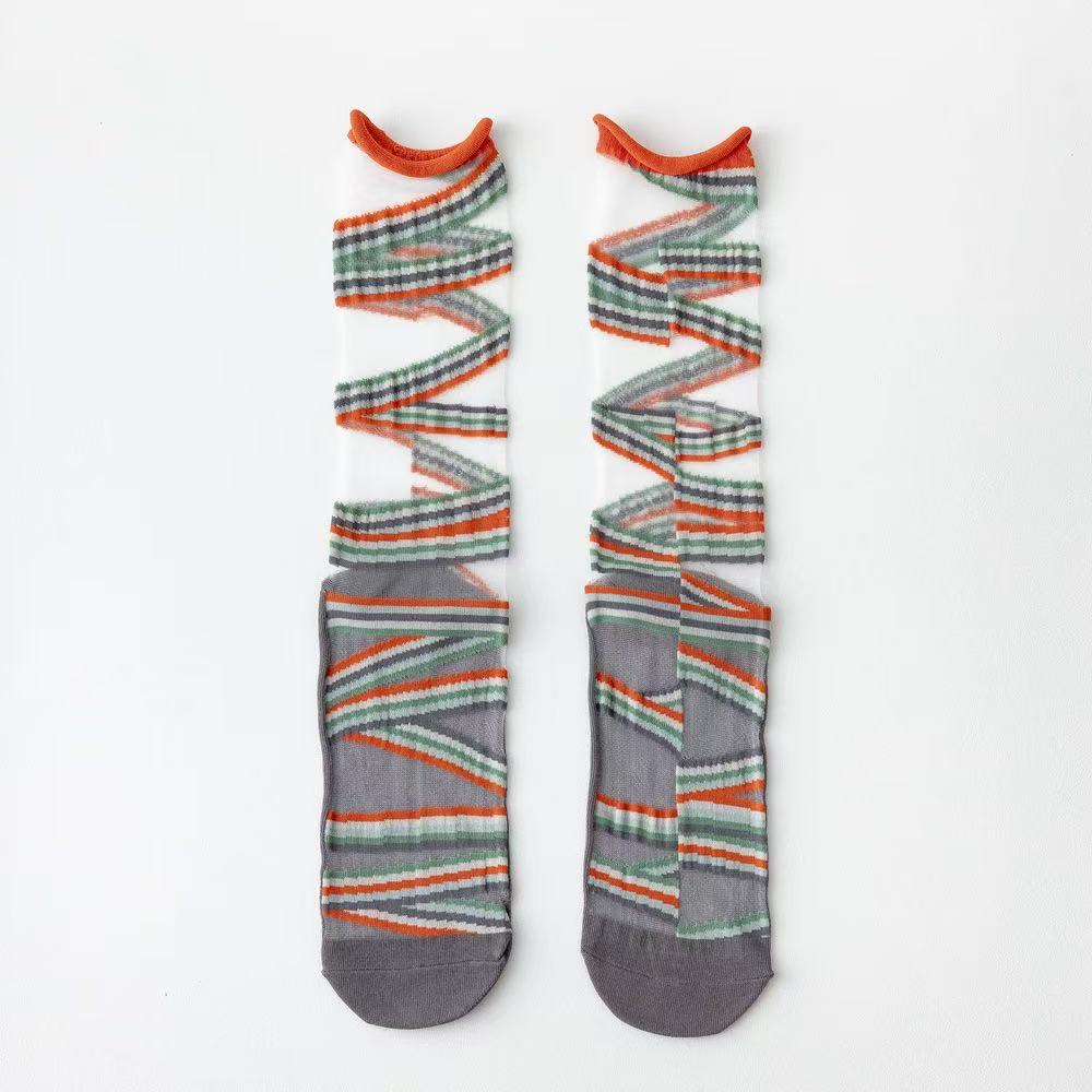 Retro Art Mesh Socks