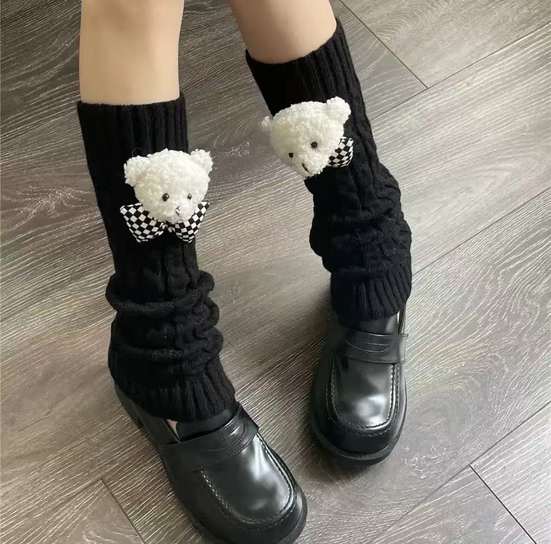 3D Teddy Leg Warmers