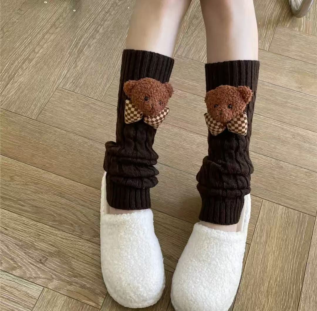 3D Teddy Leg Warmers