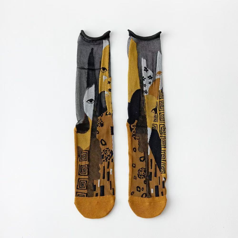 Retro Art Mesh Socks
