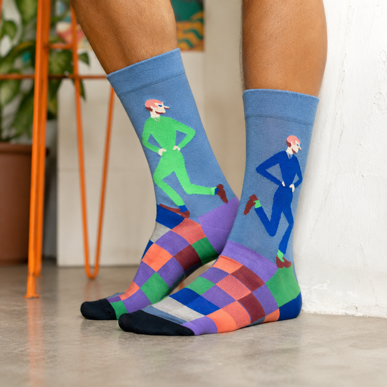 Art-Inspired Graphic Crew Socks – Colorful Statement Socks