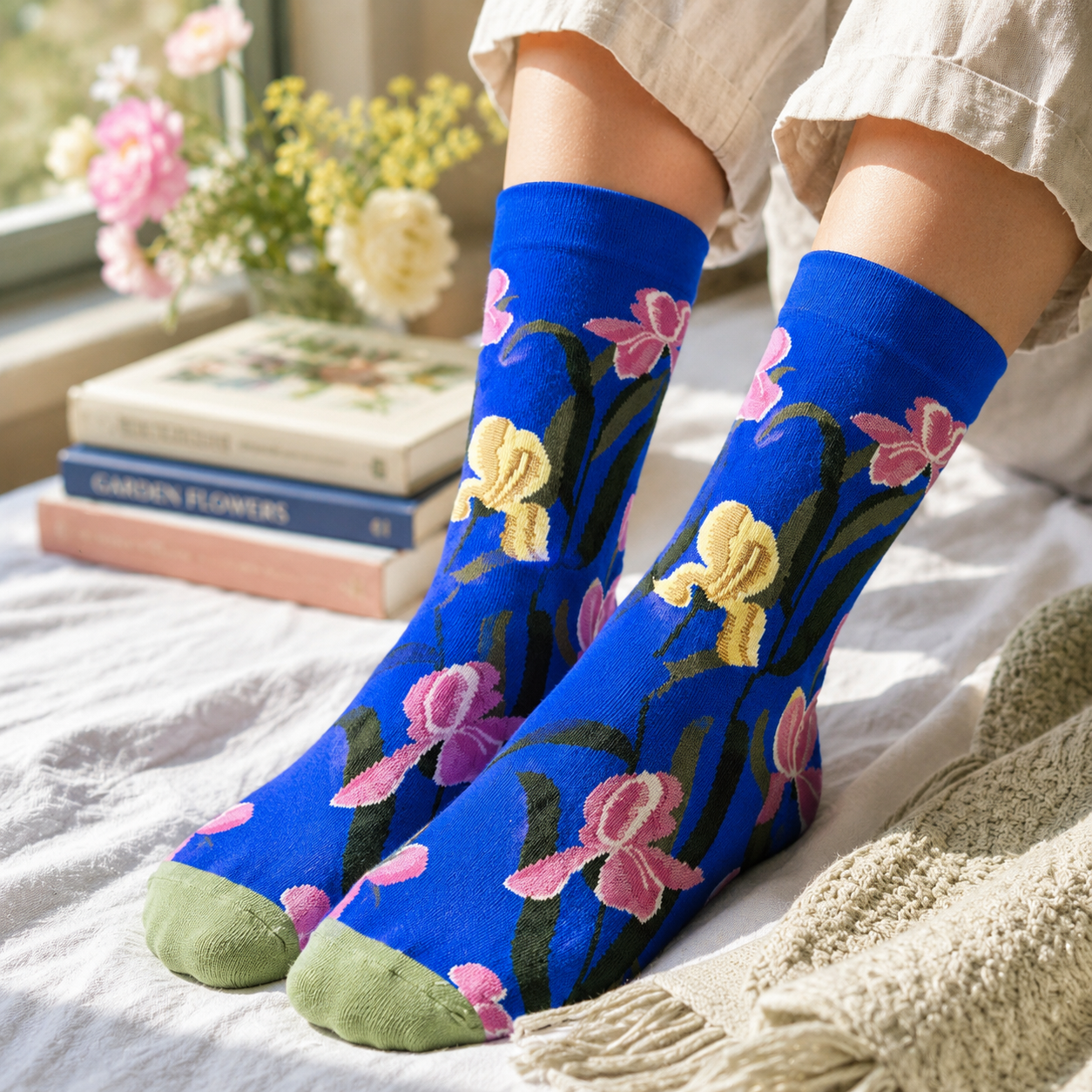 Art-Inspired Graphic Crew Socks – Colorful Statement Socks