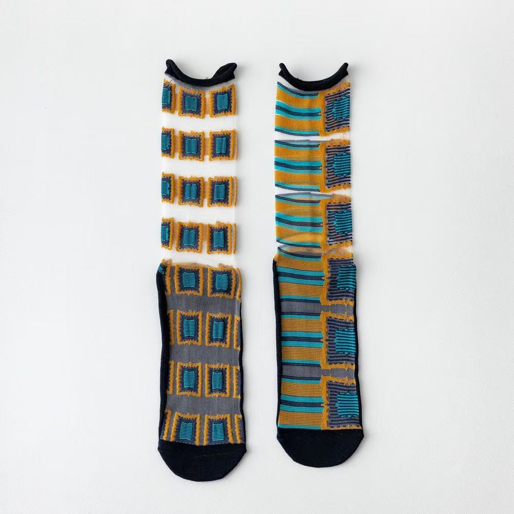 Retro Art Mesh Socks