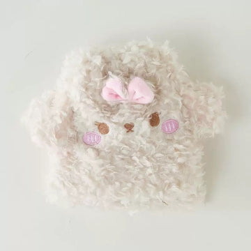 Fluffy Bow Kitty Socks