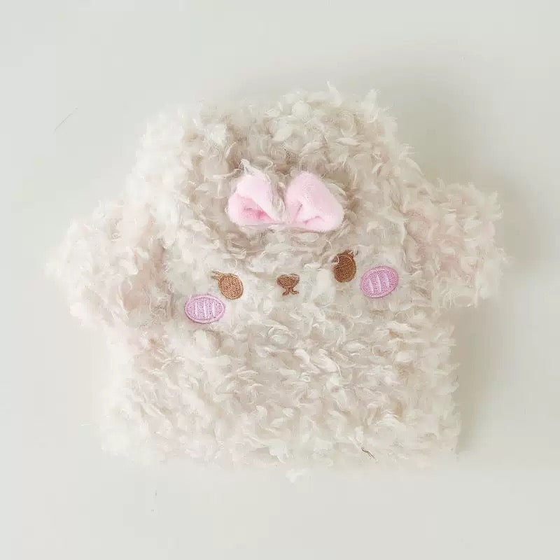 Fluffy Bow Kitty Socks