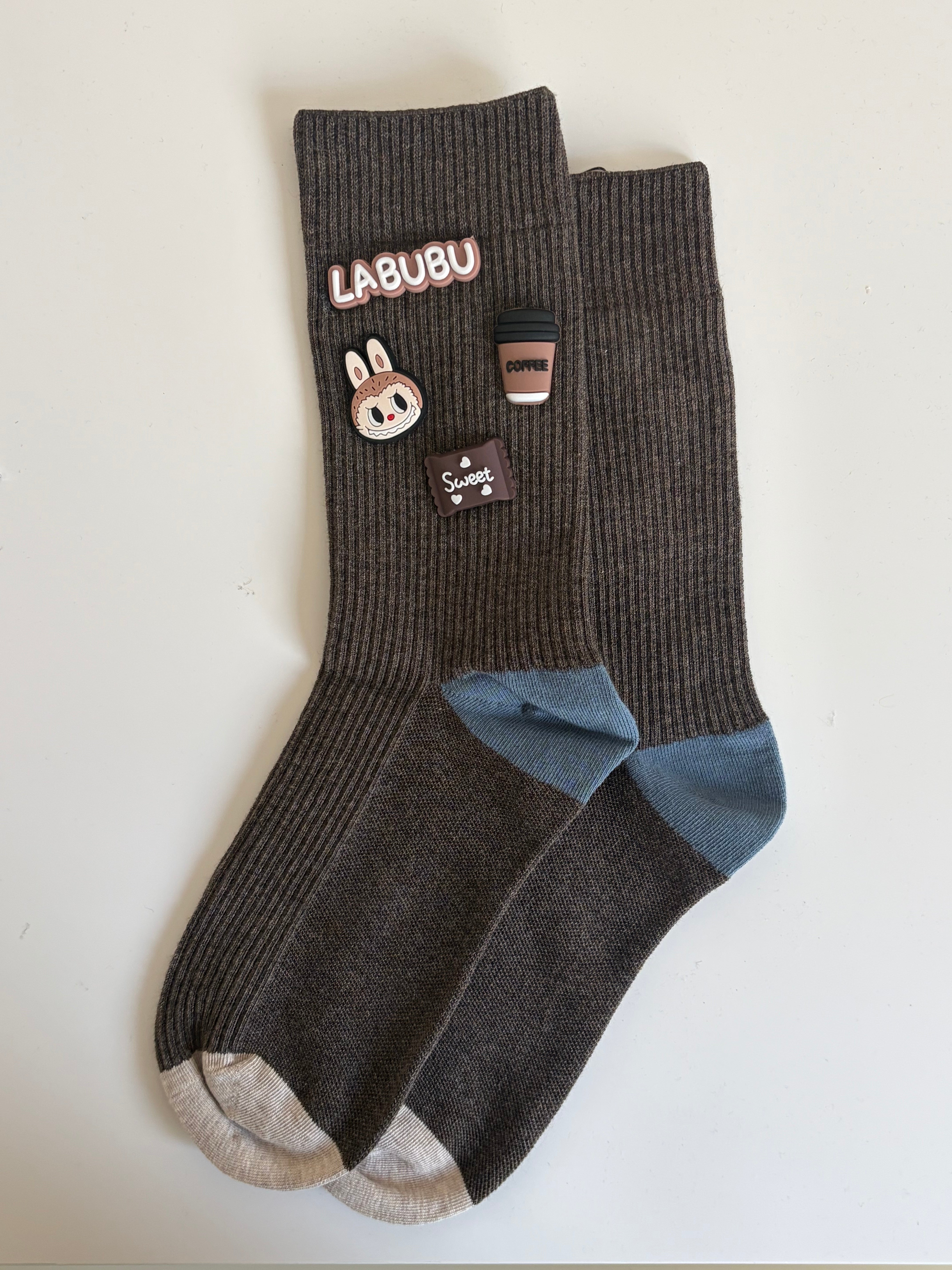 Labubu's Afternoon Coffee- Women's Crew Socks