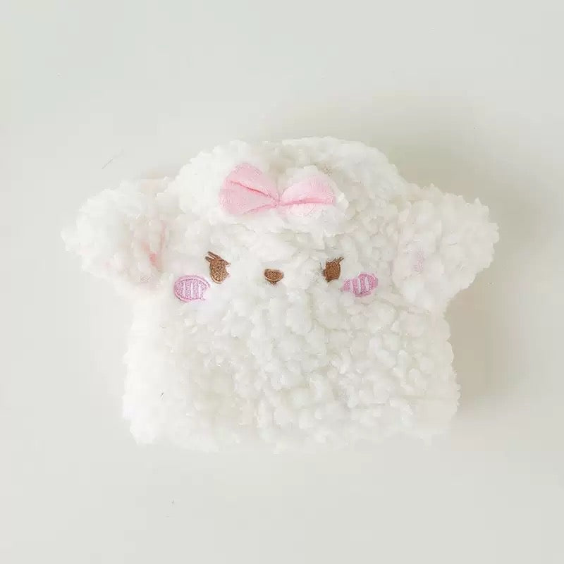 Fluffy Bow Kitty Socks