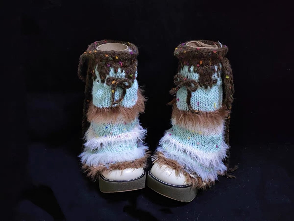 Handmade Frost Knit Socks