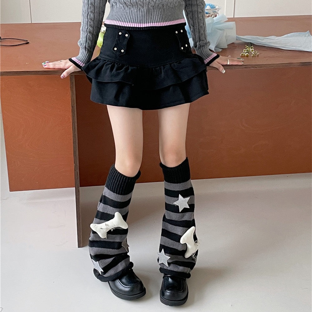 Bone & Star Slouch Socks