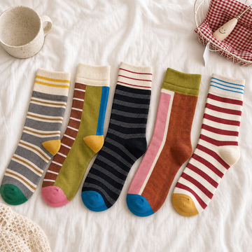 Vintage striped sock set